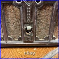 Vintage 1932 Kadette Model H Gothic Bakelite Tube Radio International PARTS ONLY