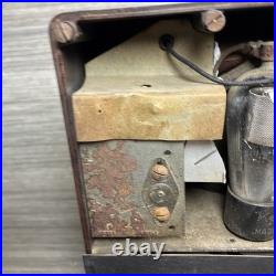 Vintage 1932 Kadette Model H Gothic Bakelite Tube Radio International PARTS ONLY