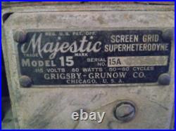 Vintage 1932 Majestic model 15 Havenwood 151 5-Tube AM Radio by Grigsby-Grunow