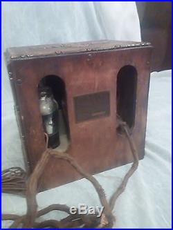 Vintage 1933 Emerson 414 Rep-wood Wood Tube Radio