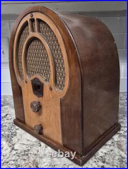 Vintage 1933 Philco Jr. 80B Cathedral Tube Radio Restored & Working Beauty Vintage 1933 Philco Jr. 80B Cathedral Tube Radio Restored & Working Beauty