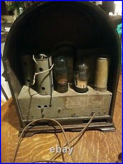 Vintage 1933 RCA Victor Model 110 Cathedral Radio Restored Working Looks Great