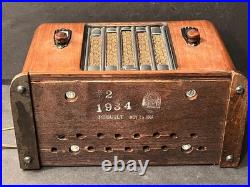 Vintage 1934 Grunow Art Deco Table Radio Rebuilt 2007 Works Great