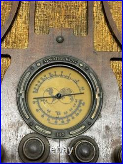 Vintage 1935 Atwater Kent 145 Tombstone AM/SW1/SW2 Super Heterodyne Tube Radio