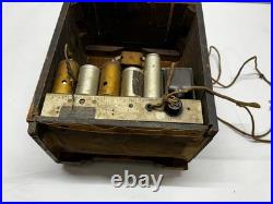 Vintage 1935 Atwater Kent 145 Tombstone AM/SW1/SW2 Super Heterodyne Tube Radio