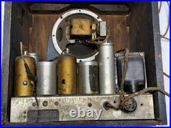 Vintage 1935 Atwater Kent 145 Tombstone AM/SW1/SW2 Super Heterodyne Tube Radio