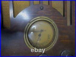 Vintage 1935 Atwater-Kent 415Q Tombstone Tube Radio Tabletop 17 Wood case