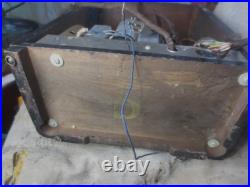 Vintage 1935 Atwater-Kent 415Q Tombstone Tube Radio Tabletop 17 Wood case
