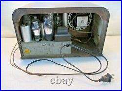 Vintage 1936 Montgomery Wards Airline 62-315 Tube Radio Working Light Sound