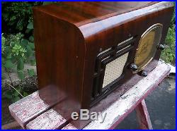 Vintage 1937 Detrola Network Dial Scale Tube Radio Model 149 Working Condition