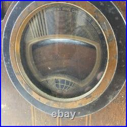 Vintage 1937 Philco 37-610 Tube Radio Tombstone Wood Cabinet 18.5x13x9.5