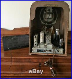 Vintage 1937 Philco Tombstone or Cathedral Tube Radio Model 37-630 RARE