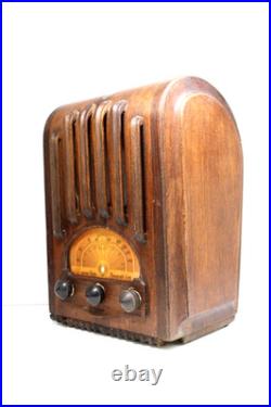 Vintage 1938 Emerson Antique Old Art Deco Ingraham Radio Cabinet Only No Chassis Vintage 1938 Emerson Antique Old Art Deco Ingraham Radio Cabinet Only No Chassis