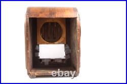 Vintage 1938 Emerson Antique Old Art Deco Ingraham Radio Cabinet Only No Chassis