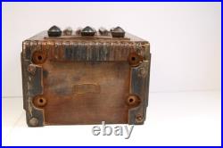 Vintage 1938 Emerson Antique Old Art Deco Ingraham Radio Cabinet Only No Chassis