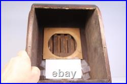 Vintage 1938 Emerson Antique Old Art Deco Ingraham Radio Cabinet Only No Chassis