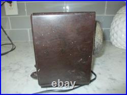 Vintage 1938 Marbled Bakelite Detrola Model 208 Tube Radio Works