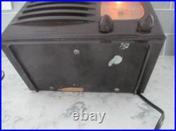 Vintage 1938 Marbled Bakelite Detrola Model 208 Tube Radio Works