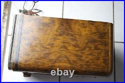 Vintage 1938 Zenith Model 6-J-230 Tombstone Style Radio Wood Case