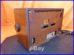 Vintage 1939 DELCO R1153 Pushbutton Wood Cabinet TUBE RADIO FANCY ART DECO