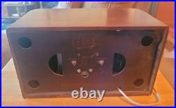 Vintage 1939 GE Model HJ514 AM 5 Tube Radio Ingraham Cabinet Very Clean Works