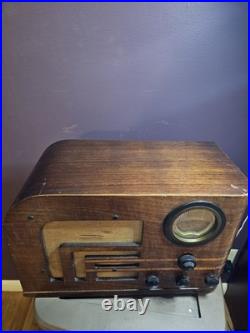 Vintage 1939 Philco AM/SW Tube Radio Model 38-9 Working