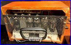 Vintage 1939 Philco Tube AM Radio Model 39-7 Antique Wood Art Deco