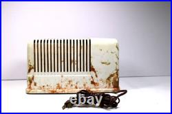 Vintage 1939 Silvertone Art Deco Old Swirled Marbled Color Bakelite Tube Radio Vintage 1939 Silvertone Art Deco Old Swirled Marbled Color Bakelite Tube Radio