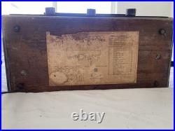 Vintage 1940-41 Hoffman A-300 Tube Radio WORKING Art Deco Wood AM Los Angeles