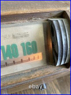 Vintage 1940-41 Hoffman A-300 Tube Radio WORKING Art Deco Wood AM Los Angeles