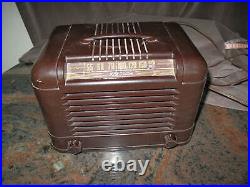 Vintage 1940 RCA Victor Model 12AX Portable Radio B07813 Works