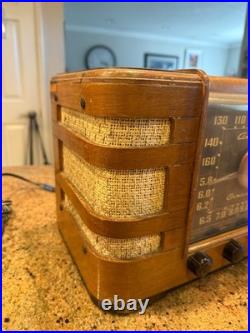 Vintage 1940'S Crosley American Overseas 66TC Tube Radio SEE VIDEO Vintage 1940'S Crosley American Overseas 66TC Tube Radio SEE VIDEO