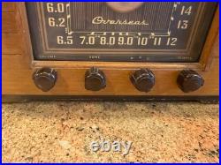 Vintage 1940'S Crosley American Overseas 66TC Tube Radio SEE VIDEO
