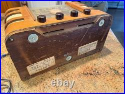 Vintage 1940'S Crosley American Overseas 66TC Tube Radio SEE VIDEO