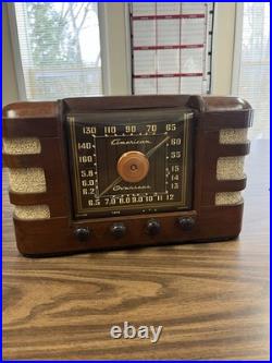 Vintage 1940'S Crosley American Tube Radio 66TC Restored Electronics Input Jack