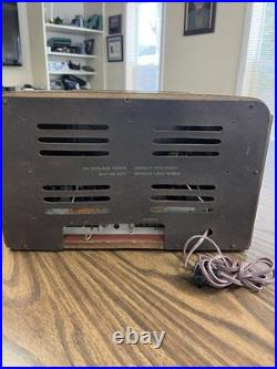 Vintage 1940'S Crosley American Tube Radio 66TC Restored Electronics Input Jack