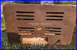 Vintage 1940'S Tube Radio Crosley American Overseas Model 66tc Cord Rough