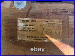 Vintage 1940'S Tube Radio Crosley American Overseas Model 66tc Cord Rough
