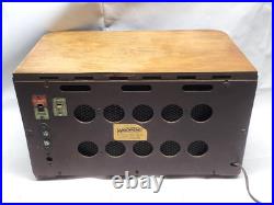 Vintage 1940 Zenith 6-S-439 Tube Radio Chassis 5678 Art Deco Wood WORKS