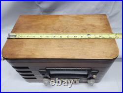 Vintage 1940 Zenith 6-S-439 Tube Radio Chassis 5678 Art Deco Wood WORKS