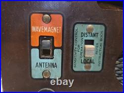Vintage 1940 Zenith 6-S-439 Tube Radio Chassis 5678 Art Deco Wood WORKS GREAT