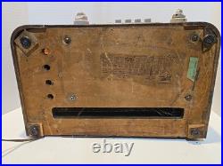Vintage 1940 Zenith 6-S-439 Tube Radio Chassis 5678 Art Deco Wood WORKS GREAT