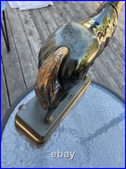 Vintage 1940's Abbotwares Z477 Horse Tube Novelty Radio with Saddle Bronze Copper