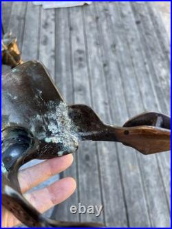 Vintage 1940's Abbotwares Z477 Horse Tube Novelty Radio with Saddle Bronze Copper