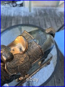 Vintage 1940's Abbotwares Z477 Horse Tube Novelty Radio with Saddle Bronze Copper