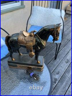Vintage 1940's Abbotwares Z477 Horse Tube Novelty Radio with Saddle Bronze Copper