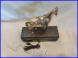 Vintage 1940's Abbotwares Z477 Standing Bronze Finish Horse Radio Working. Nice