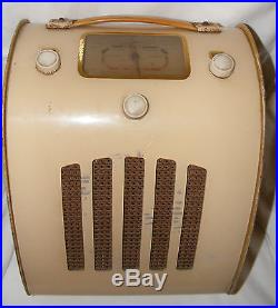 Vintage 1940's Ever Ready Model C Portable Tube Valve Radio Battery Operated