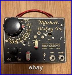 Vintage 1940's Mitchell Airboy Sr. Aviation AT-92-50 Navigation Receiver & Trans