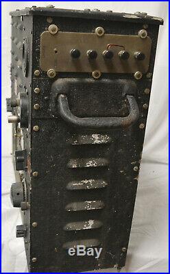 Vintage 1940's Signal Corp Ww2 Radio Transmitter Bc191f Bc-191-f (4)vt4c Tubes
